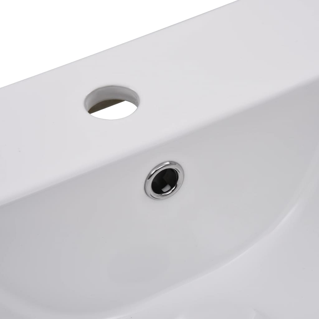 Innebygd vask 42x39x18 cm keramisk hvit