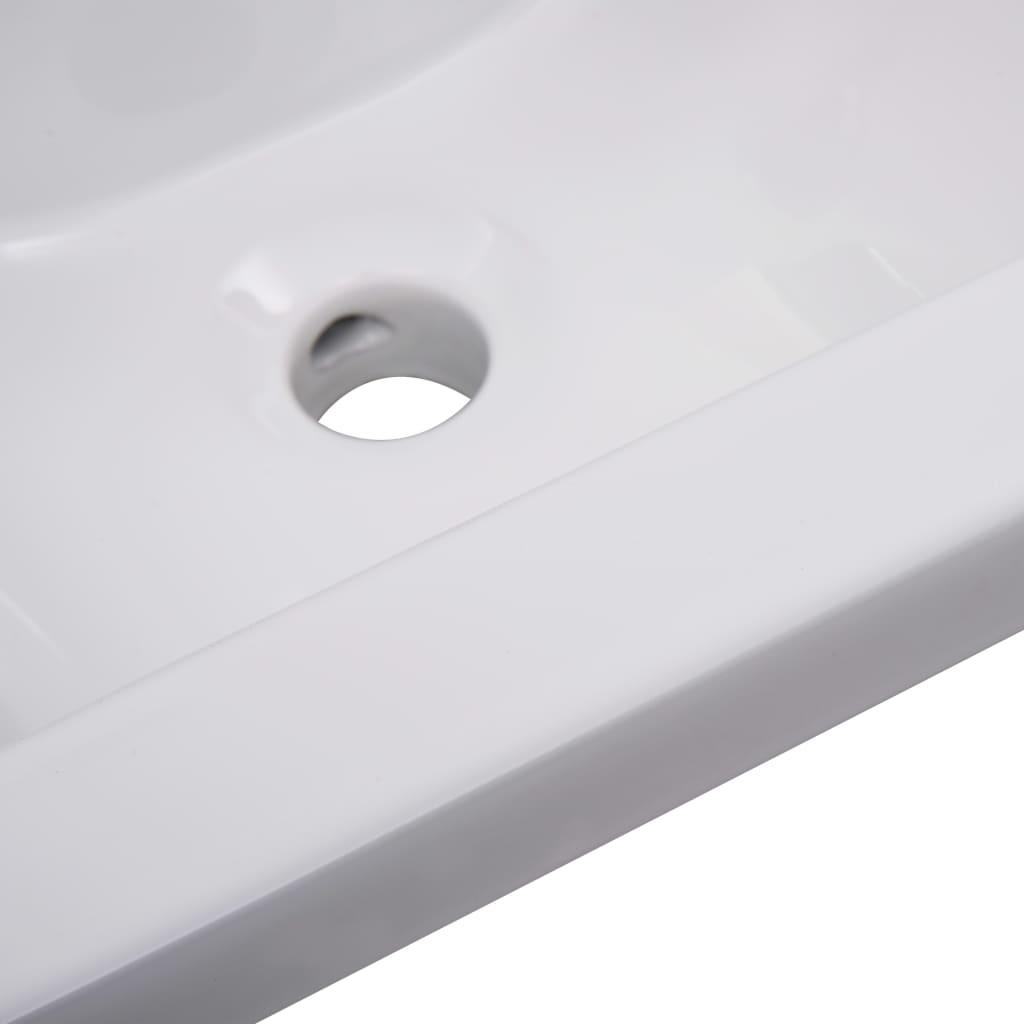Innebygd vask 42x39x18 cm keramisk hvit