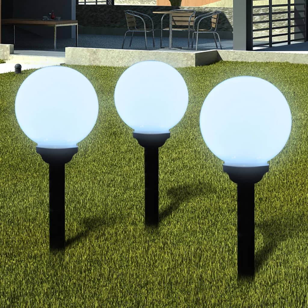Utendørs LED-lamper for hagesti 6 stk 20 cm med jordpinne vidaXL