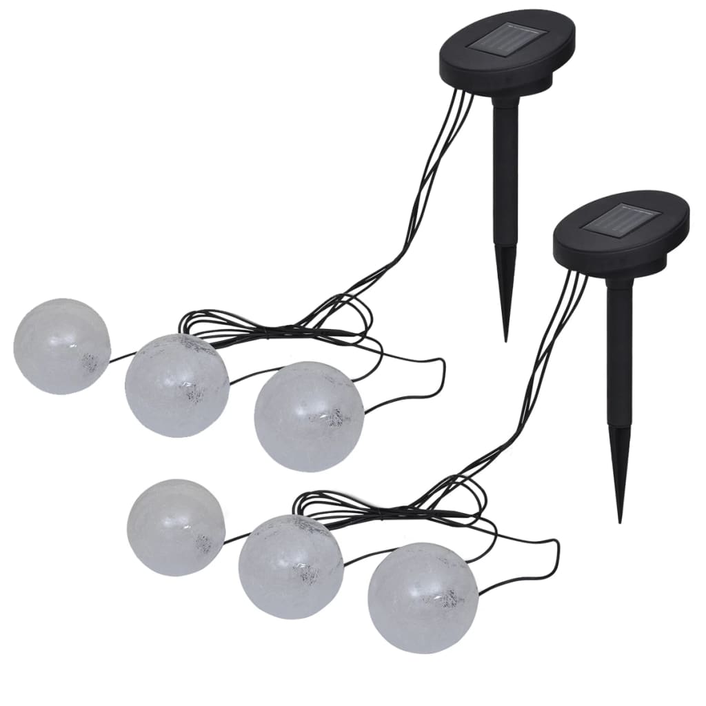 Flytende lamper 6 stk LED for dam og basseng vidaXL