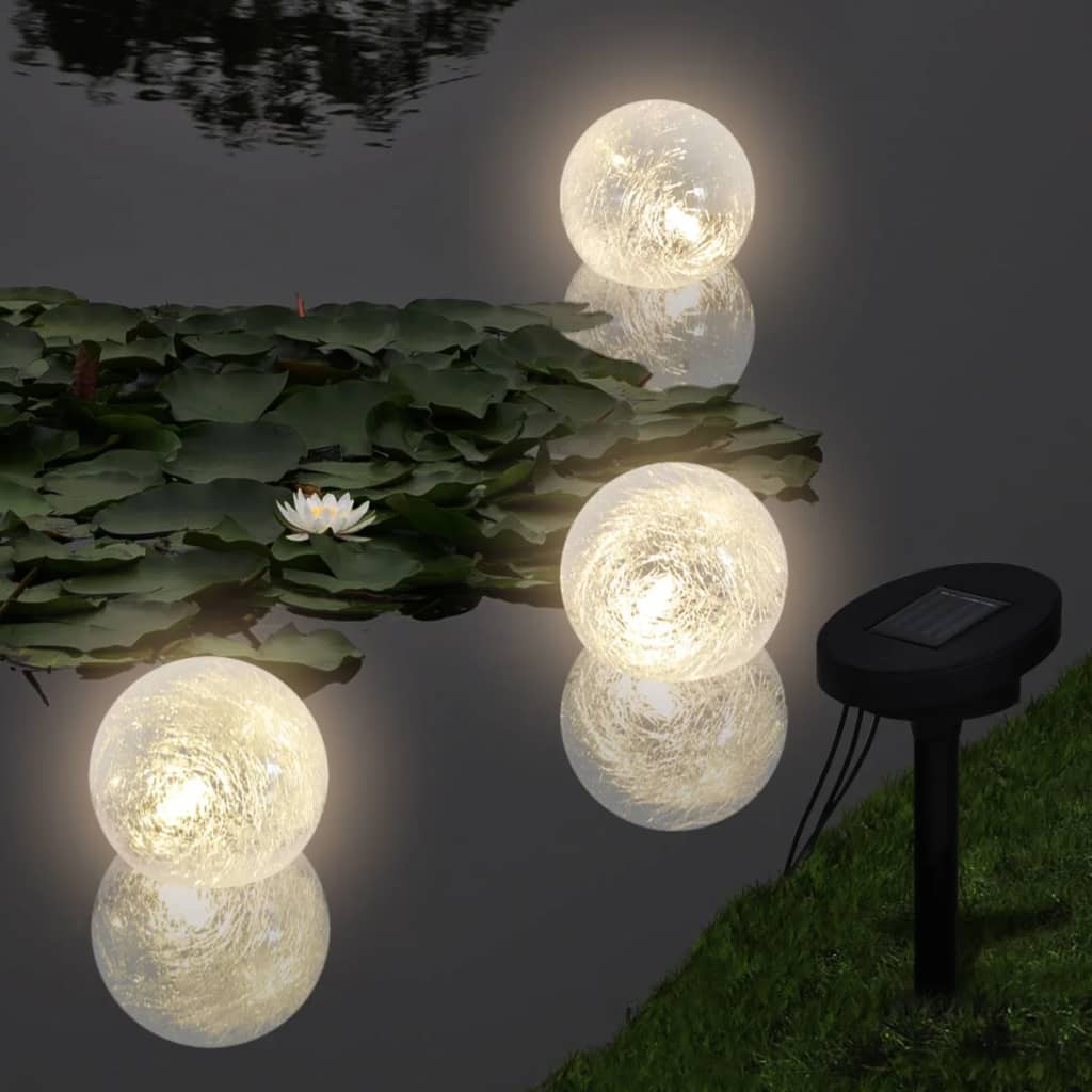 Flytende lamper 6 stk LED for dam og basseng vidaXL