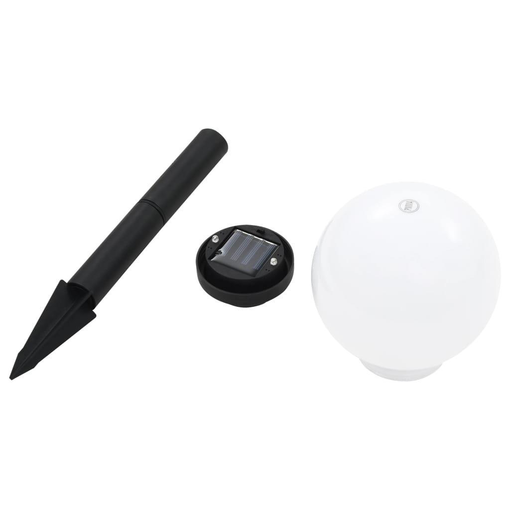 Utendørs sollampe 8 stk LED kuleformet 15 cm RGB