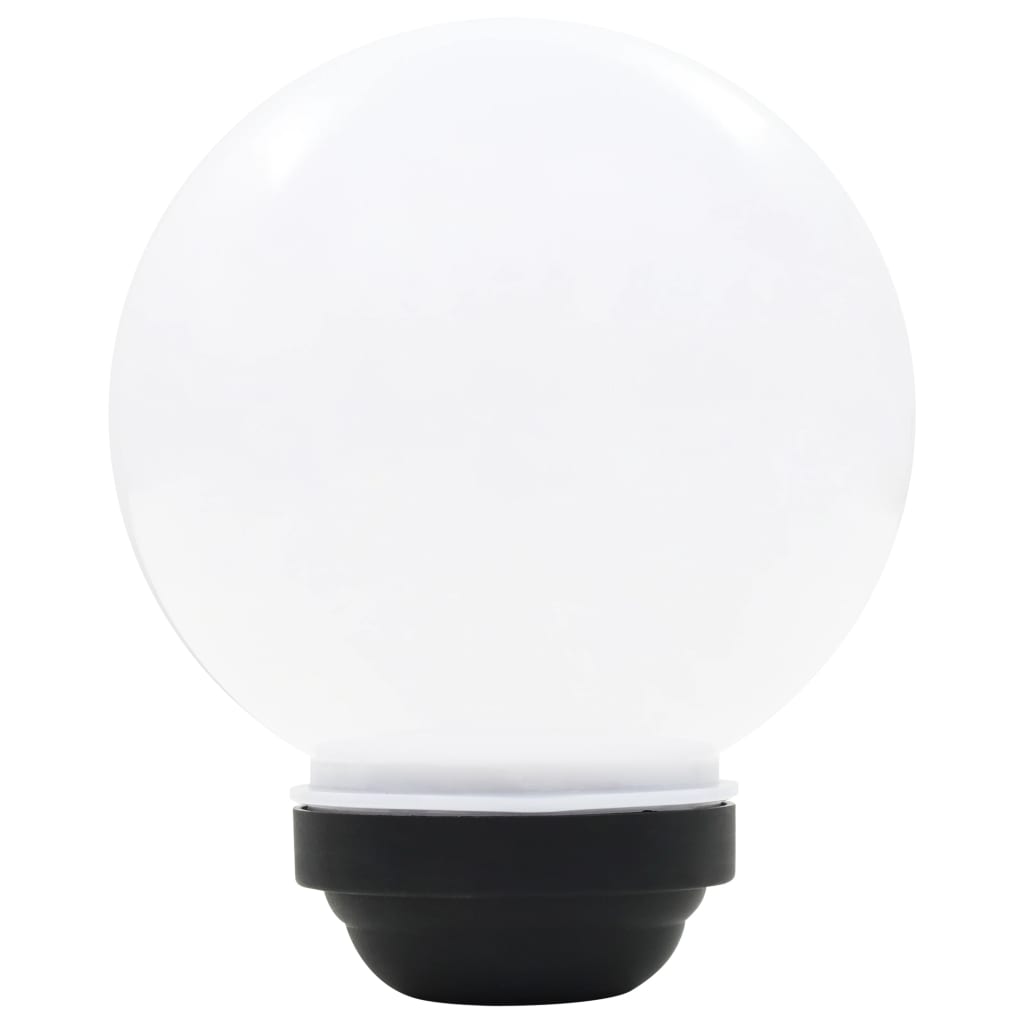 Utendørs sollampe 6 stk LED kuleformet 20 cm RGB
