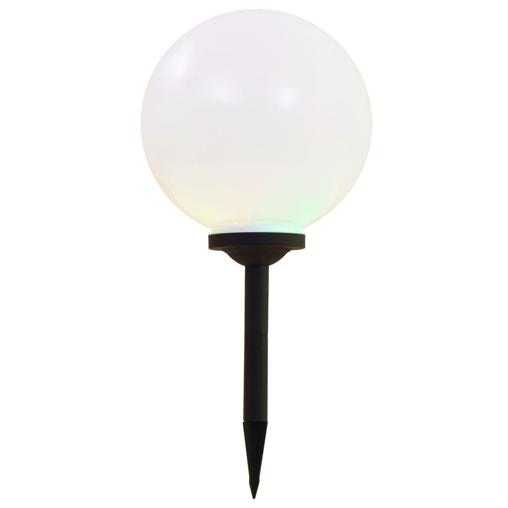 Utendørs sollampe 4 stk LED kuleformet 30 cm RGB vidaXL