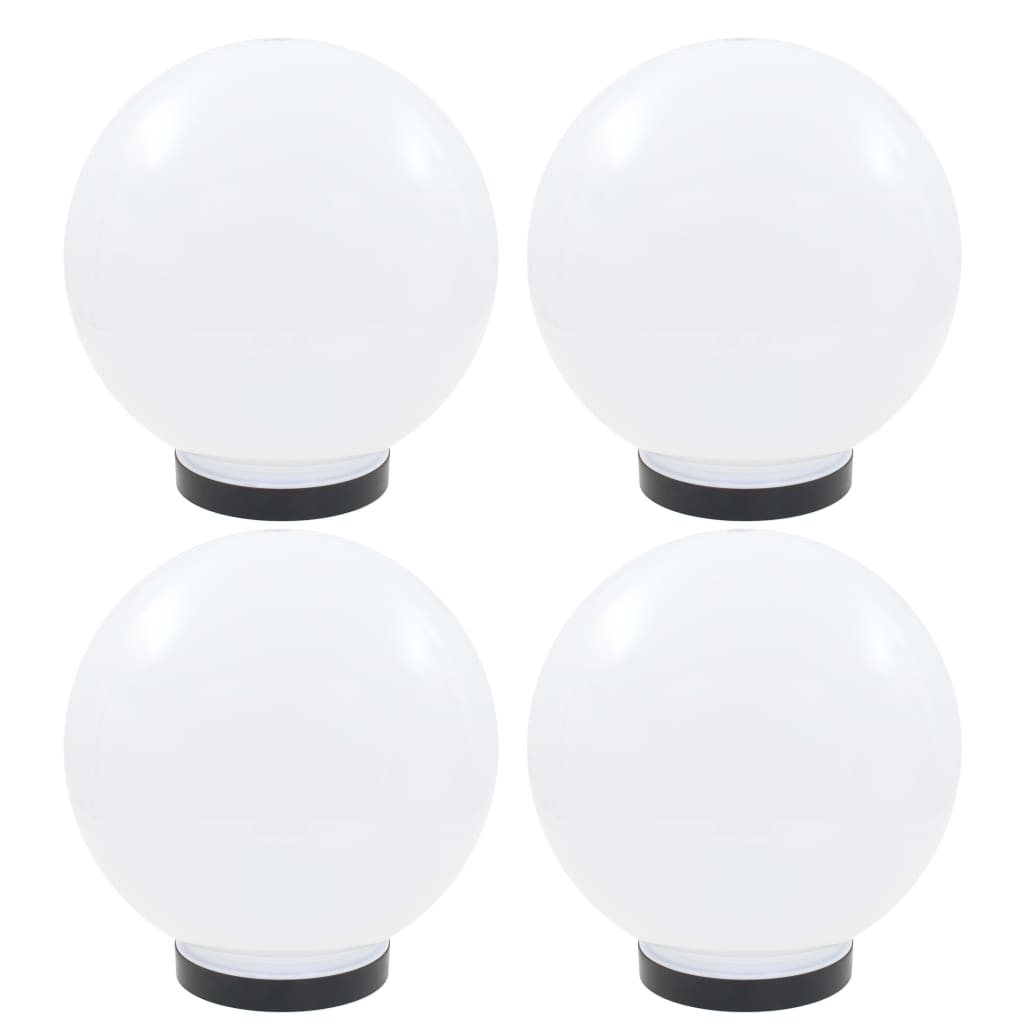 LED-kulelamper 4 stk sfærisk 25 cm PMMA