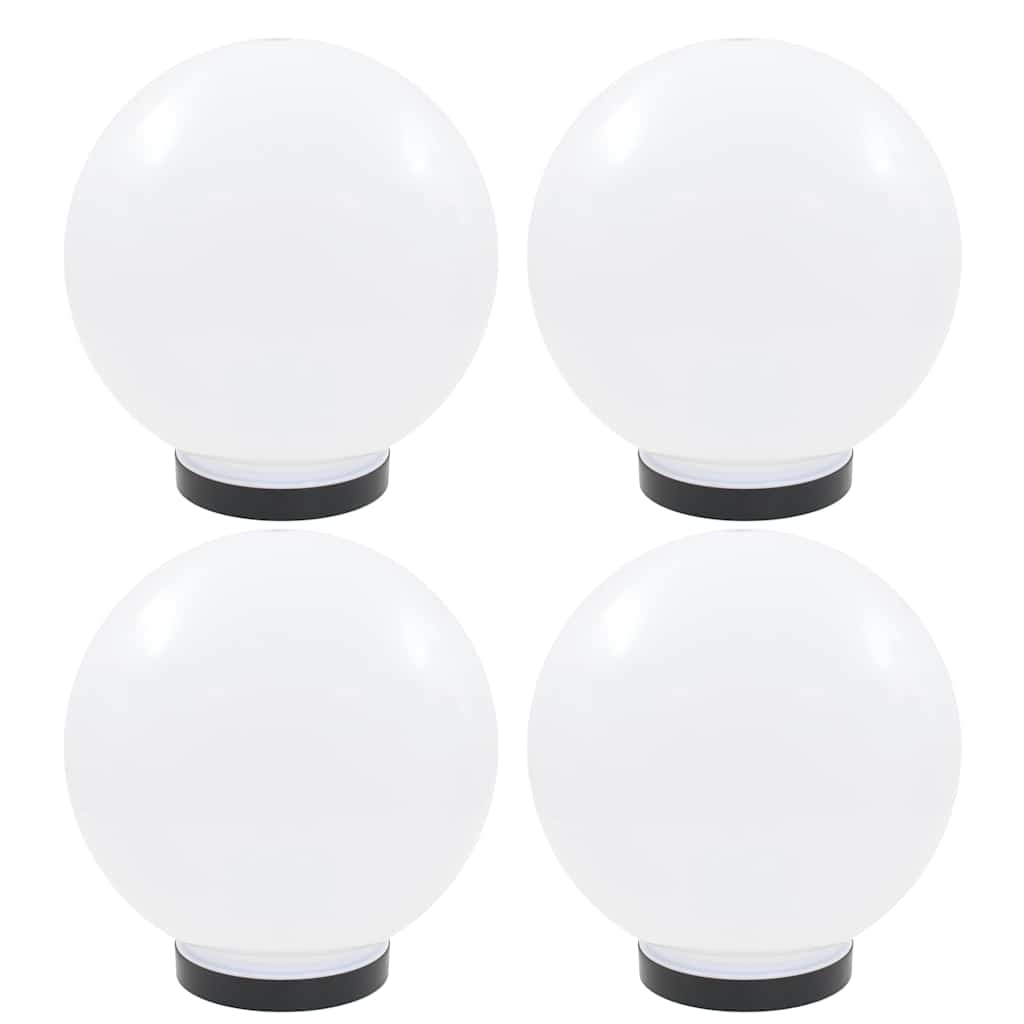 LED-kulelamper 4 stk sfærisk 25 cm PMMA vidaXL