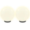 LED-kulelamper 4 stk sfærisk 25 cm PMMA