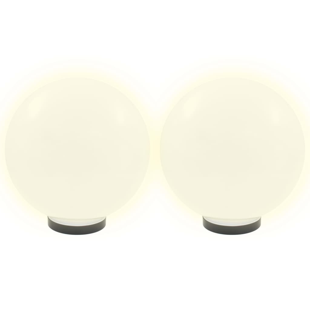 LED-kulelamper 4 stk sfærisk 30 cm PMMA