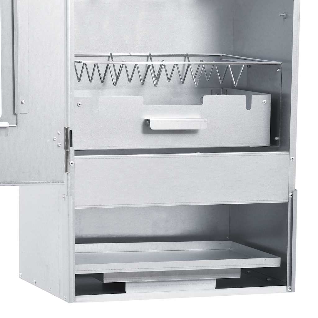 Røykovn og grill med 1kg treflis 44,5x29x83 cm vidaXL