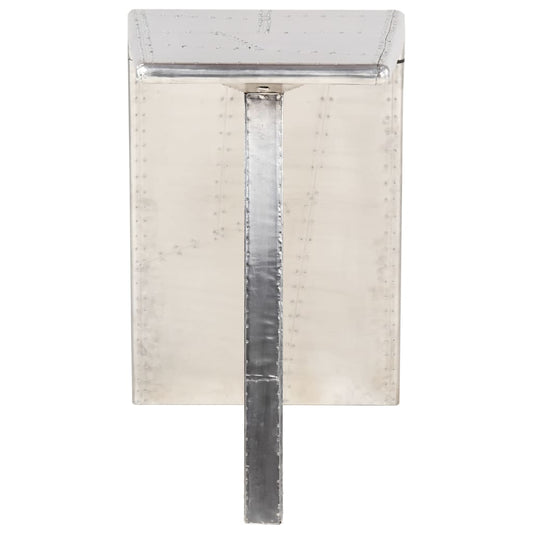Aviator skrivebord sølv 112x50x76 cm metall vidaXL