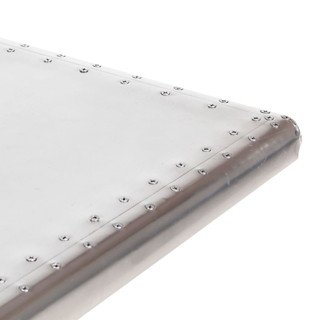 Aviator skrivebord sølv 112x50x76 cm metall vidaXL