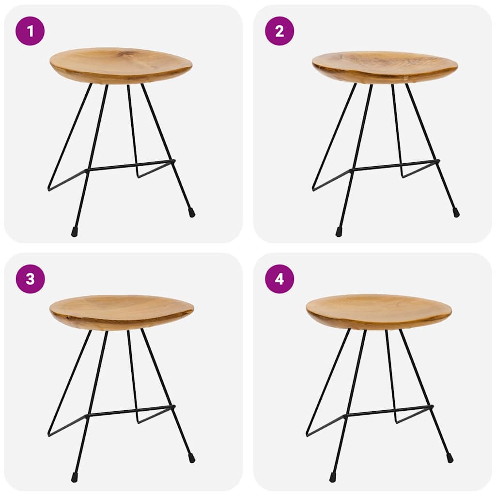 Krakker 2 stk heltre teak