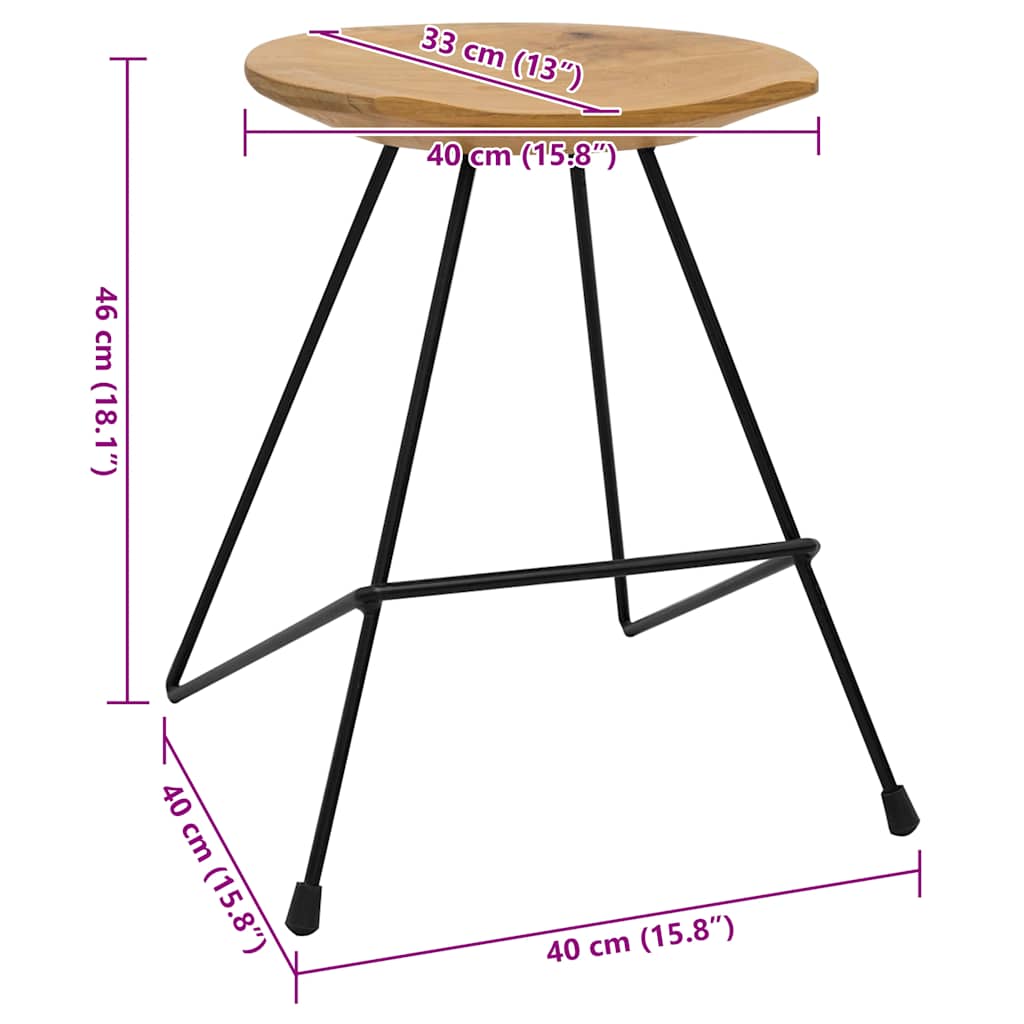 Krakker 2 stk heltre teak