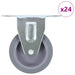 Faste hjul 24 stk 75 mm