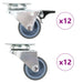 Doble svinghjul 24 stk 50 mm