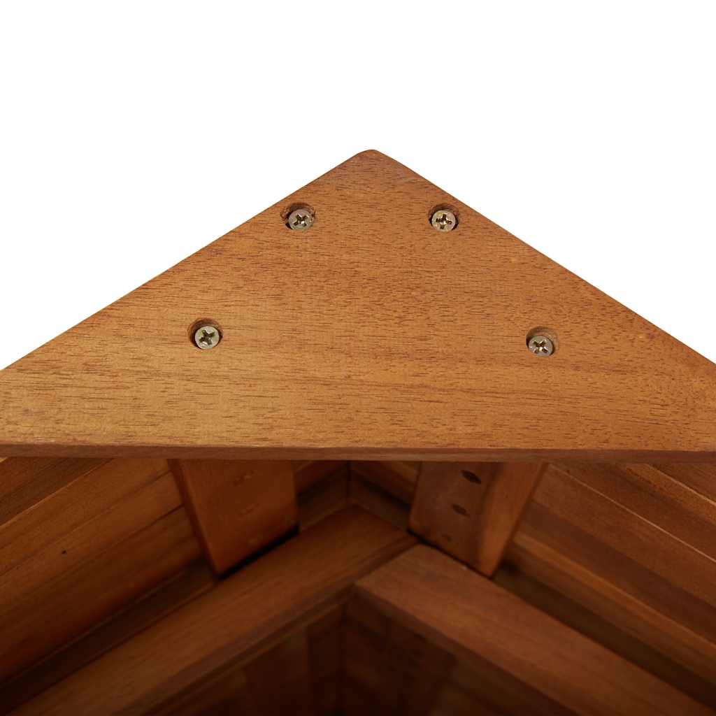 Utendørs barbord med tak 113x106x217 cm heltre akasie