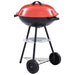 Bærbar kulegrill XXL med hjul 44 cm vidaXL