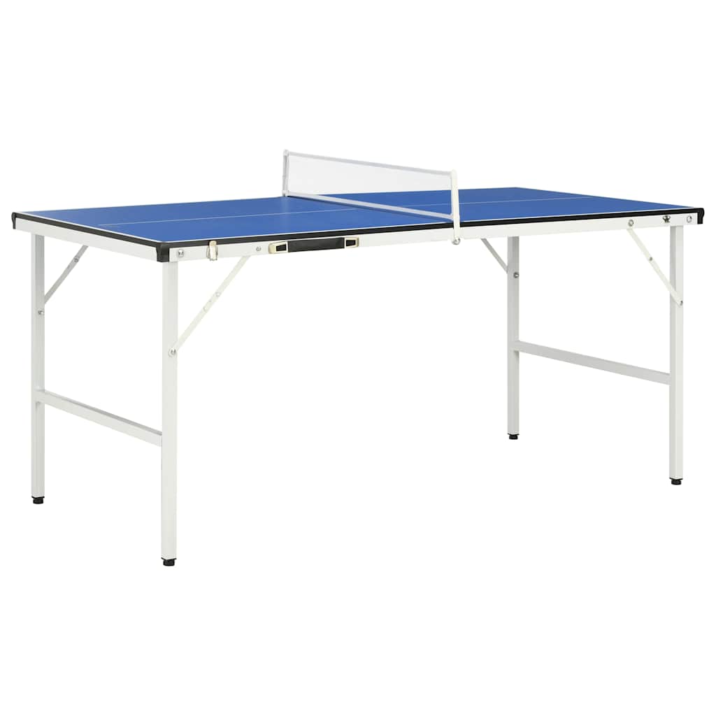 1,5 meter bordtennisbord med nett 152 x 76 x 66 cm blå