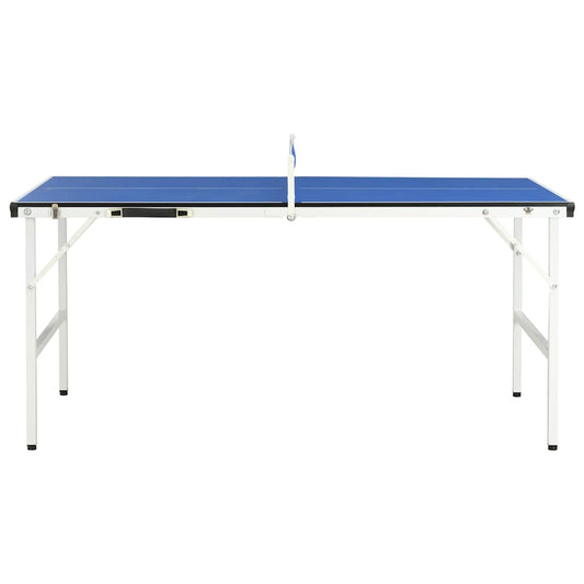 1,5 meter bordtennisbord med nett 152 x 76 x 66 cm blå