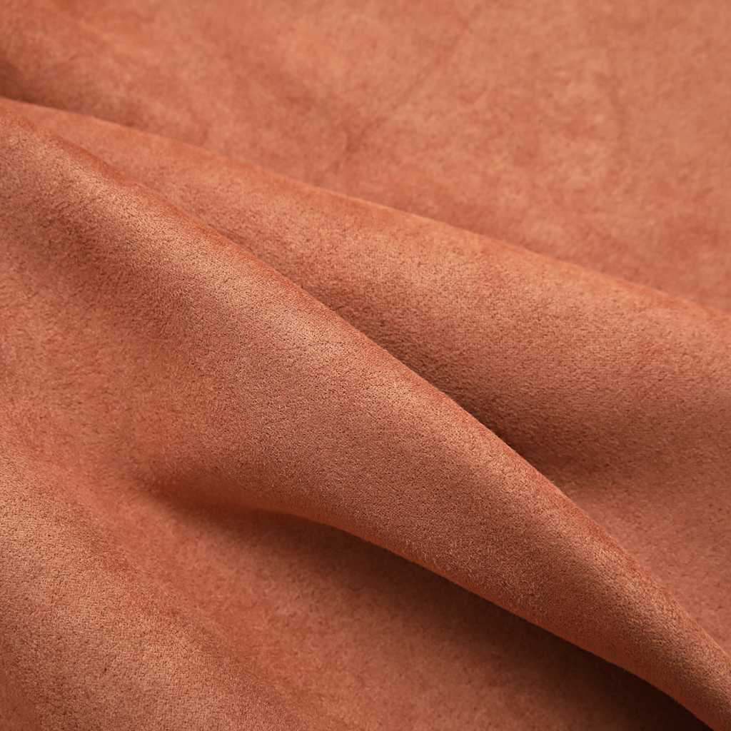 Lystette gardiner med metallringer 2 stk rust 140x175 cm