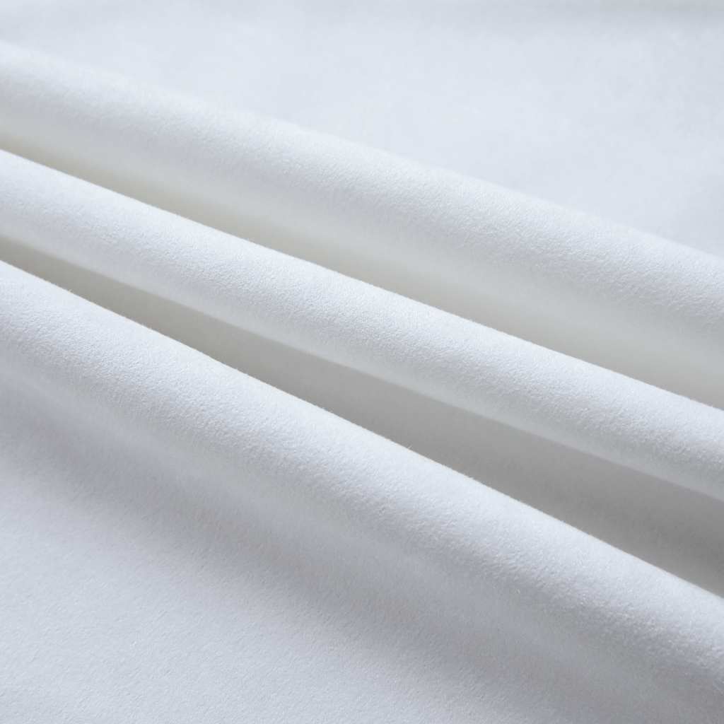 Lystette gardiner med metallringer 2 stk offwhite 140x225 cm