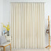 Lystett gardin med metallkroker fløyel kremhvit 290x245 cm