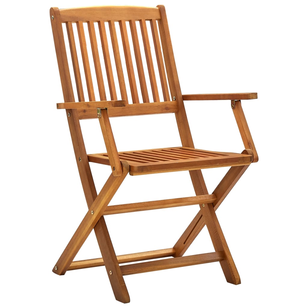 Klappstoler 2 stk heltre akasie
