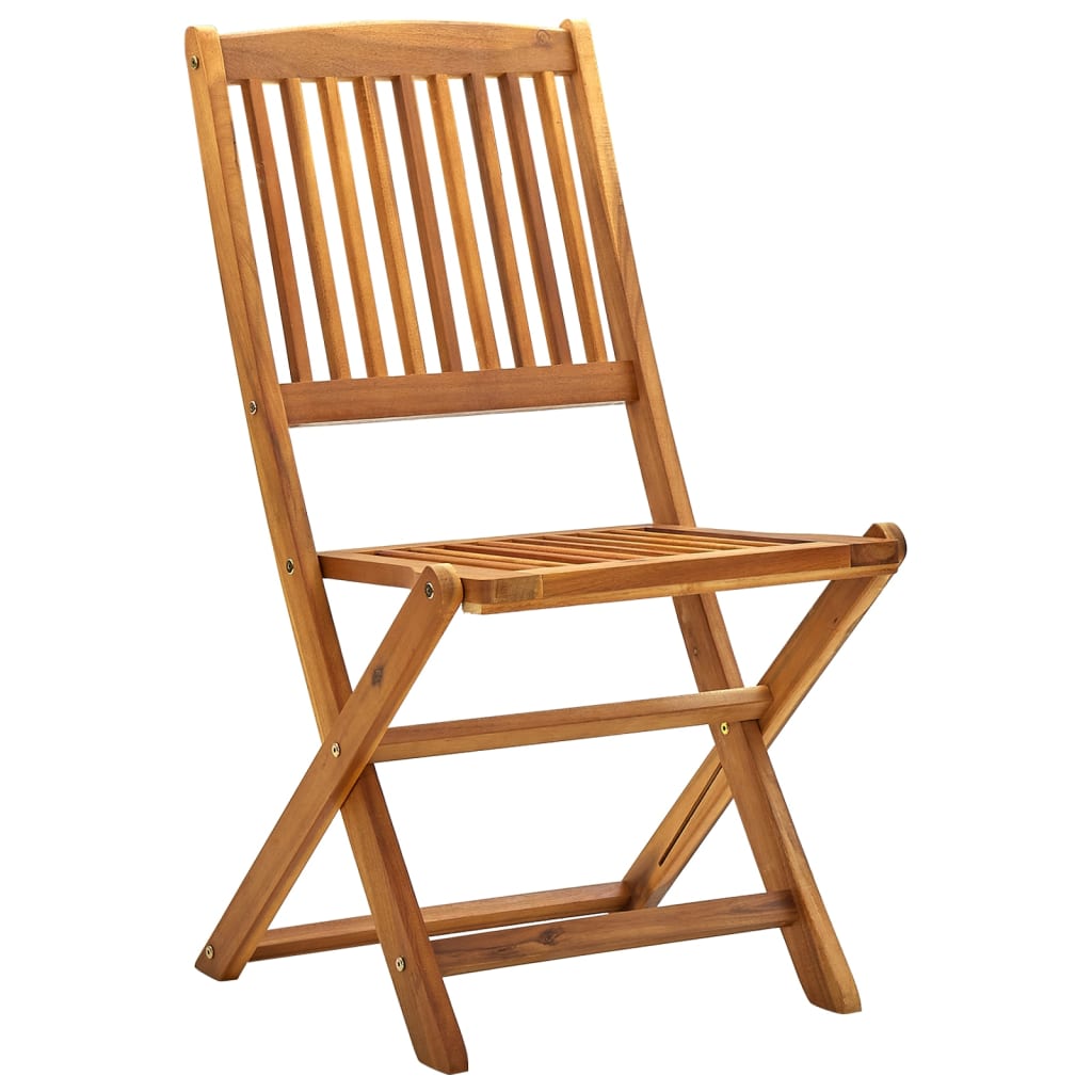 Klappstoler 2 stk heltre akasie