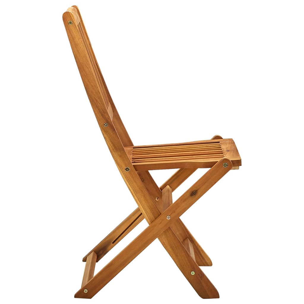 Klappstoler 2 stk heltre akasie