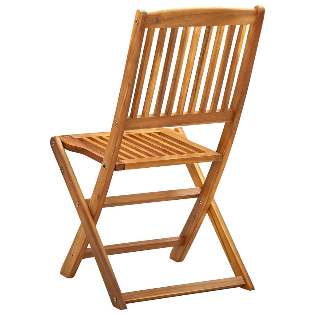Klappstoler 2 stk heltre akasie