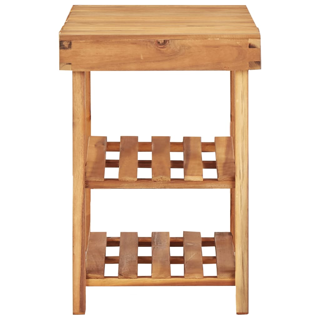 Skostativ 90x32x46 cm heltre akasie