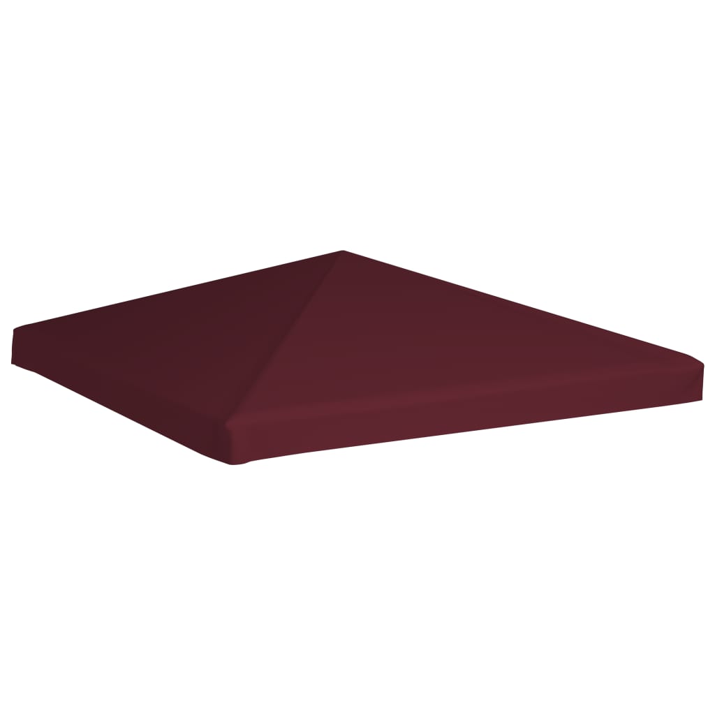 Toppduk til paviljong 310 g/m² 3x3 m vinrød