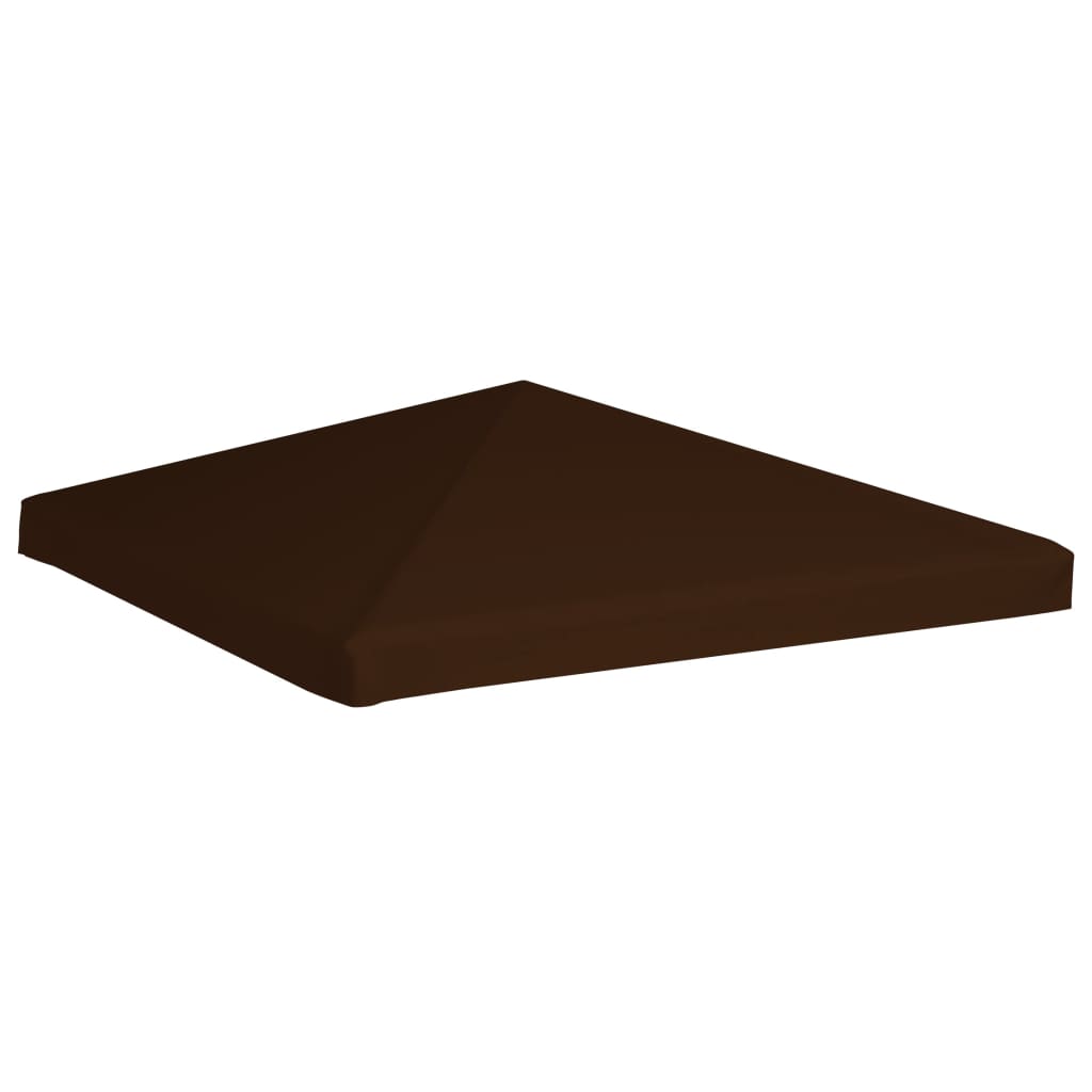 Toppduk til paviljong 310 g/m² 3x3 m brun