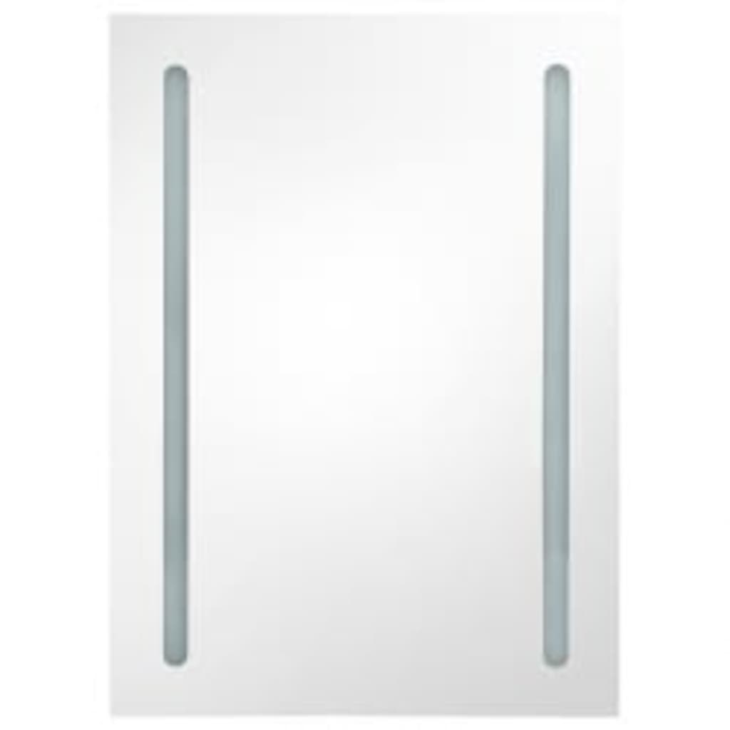 LED-speilskap til bad 50x13x70 cm