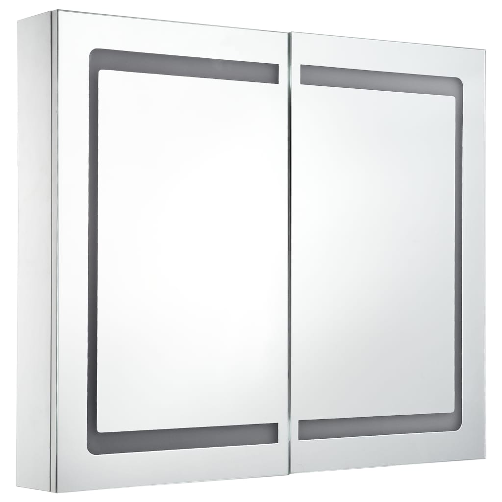 LED-speilskap til bad 80x12,2x68 cm
