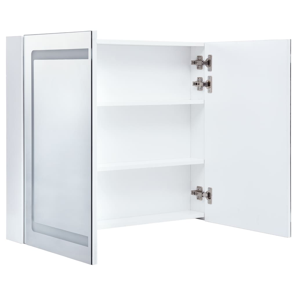 LED-speilskap til bad 80x12,2x68 cm