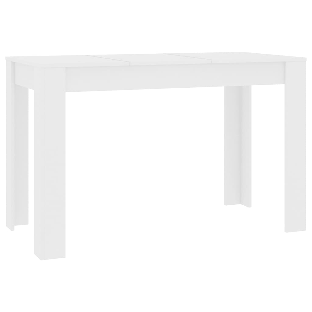Spisebord hvit 120x60x76 cm konstruert tre