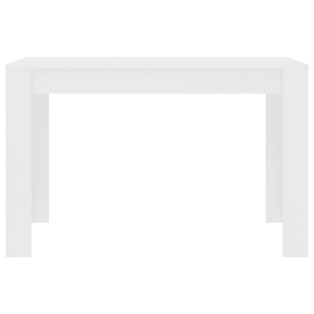 Spisebord hvit 120x60x76 cm konstruert tre