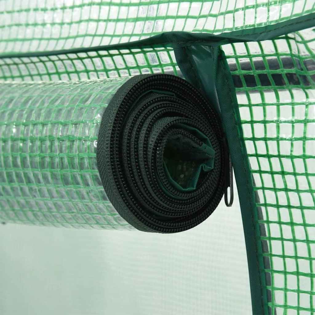 Drivhus med glidelåsdør 200x80x170 cm