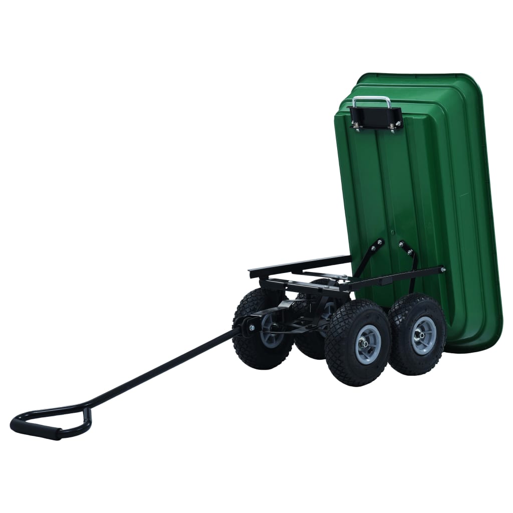 Hagetralle 300 kg 75L grønn