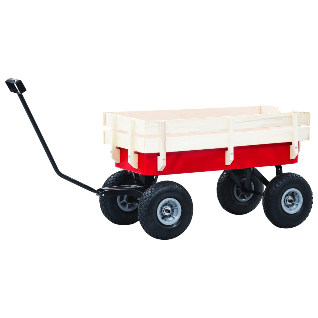 Håndtralle 150 kg rød
