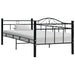 Ramme til dagseng svart metall 90x200 cm