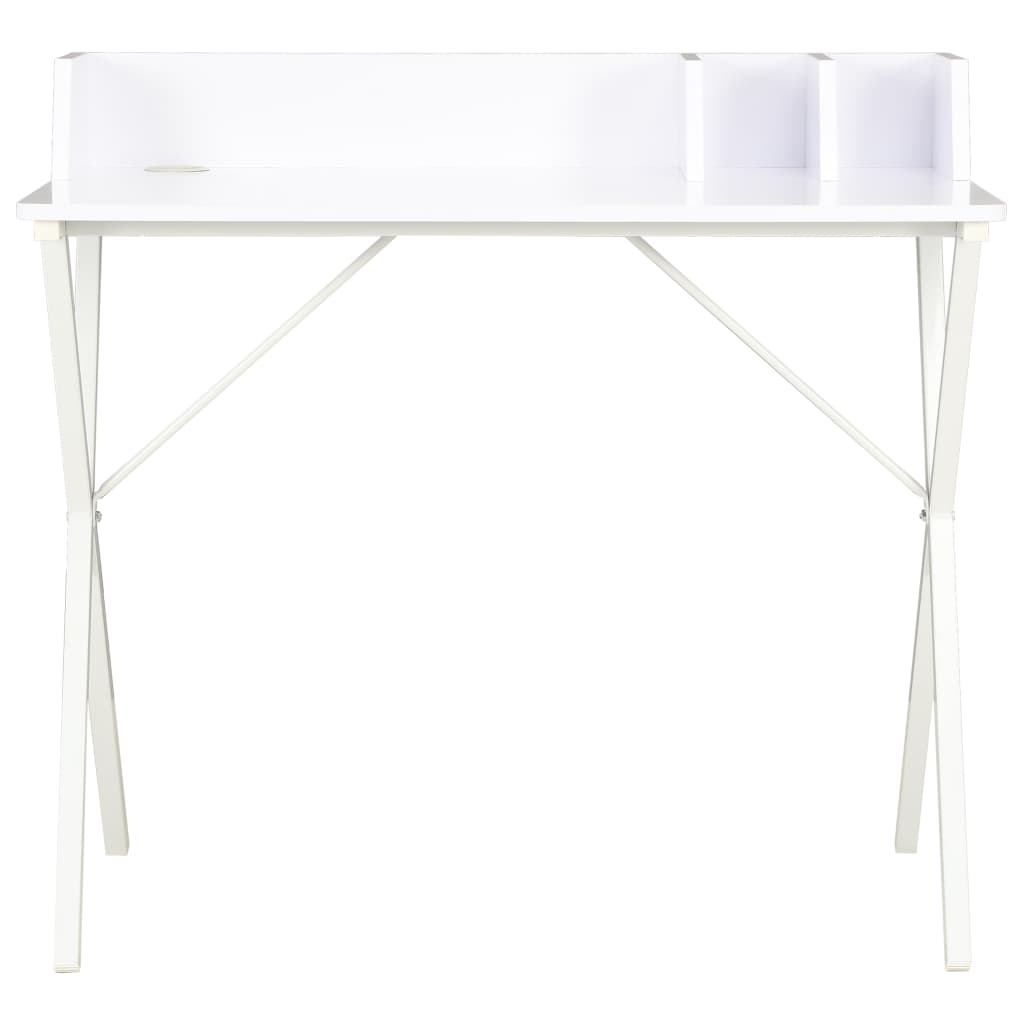 Skrivebord hvit 80x50x84 cm
