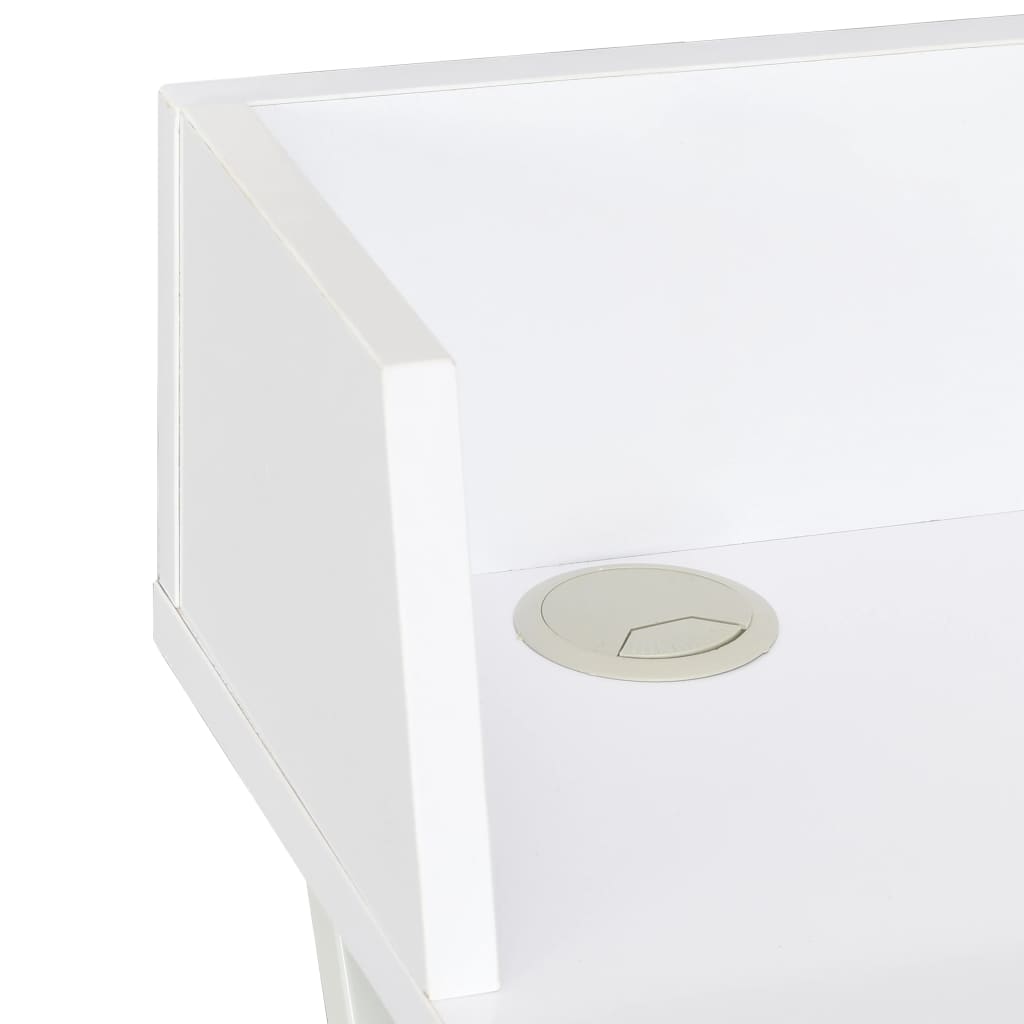Skrivebord hvit 80x50x84 cm