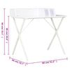 Skrivebord hvit 80x50x84 cm