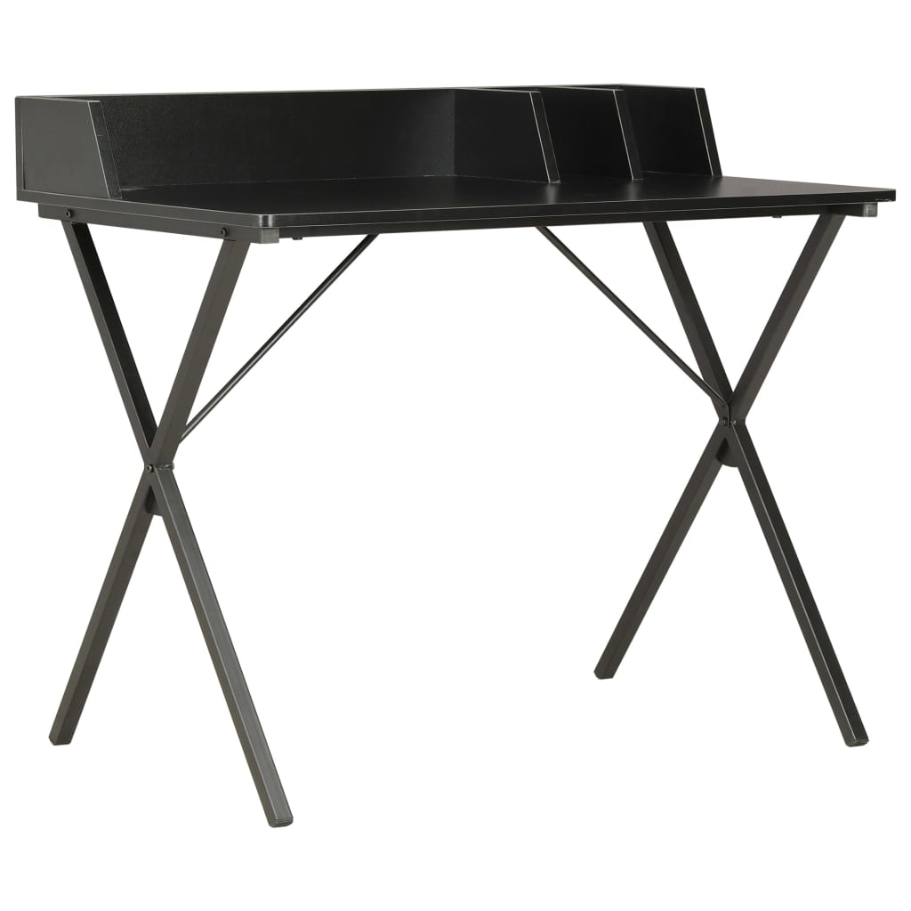 Skrivebord svart 80x50x84 cm