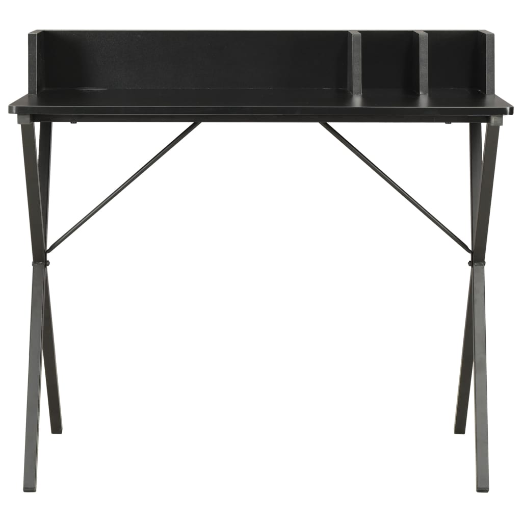 Skrivebord svart 80x50x84 cm