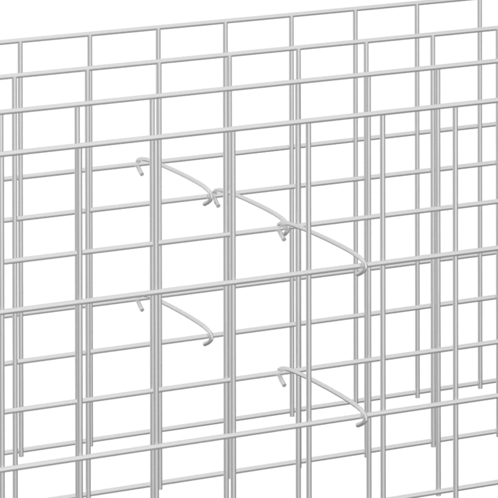 Kroker til gabion 50 stk galvanisert stål 50 cm vidaXL