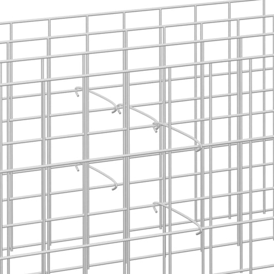Kroker til gabion 50 stk galvanisert stål 50 cm vidaXL
