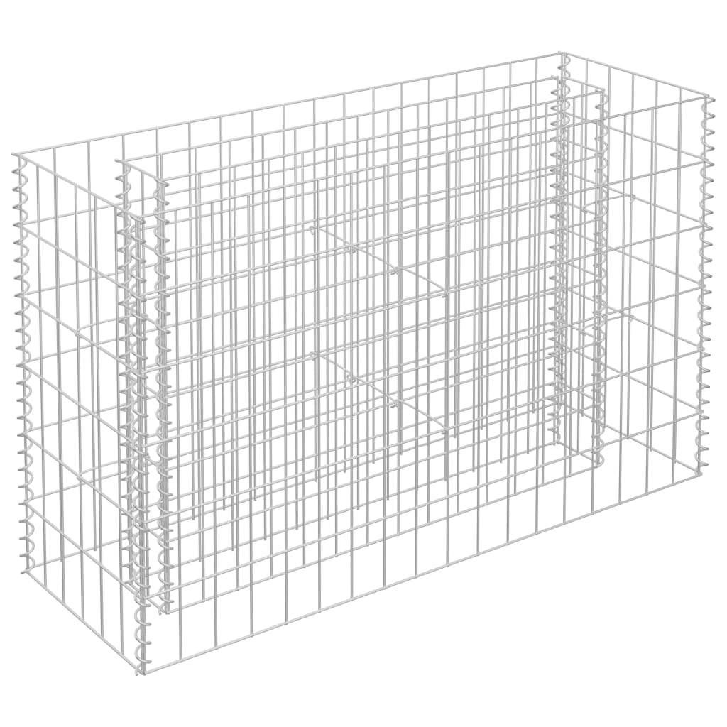 Gabion høybed galvanisert stål 90x30x60 cm